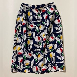 Oscar De La Renta STUDIO Vintage Silk Skirt Size 10